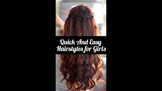 Easy hairstyles for school and college girls