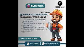 We're hiring General Helpers for Manufacturing Units in Slovakia