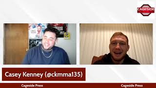 UFC259: Casey Kenney prepared for "legend tour" beginning with Dominick Cruz