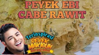 Resep Peyek Ebi Cabe Rawit yg terinspirasi dari Peyek Mak Igun