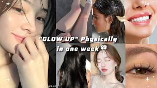 How to GLOW UP 「 ✦ Physically ✦ 」in one week 𐙚🌷🫧 || Useful Tips || #glowup  #girlycare