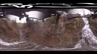 Waterfall Drone Flight: Pratt's Falls (360 video)