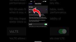 How to Enable 5G on iPhone | turn on 5G mode on all iPhones #shorts #5g #iphone