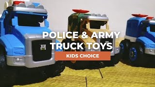 Assemble of Police and Army Truck Toys for Toddlers