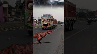 Amazing Huge Container Truck, Pertamina Tanker Truck & Cement Mixer Like Chris Tayo And Friends!👻🧞