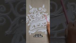 Easy rangoli designs | small rangoli for daily | simple rangoli | Freehand Sanskar bharti