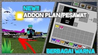 NEW!?ADDON PESAWAT TERBARU DI MINECRAFT BURUAN COBAIN WORK 1.14+/1.15+/1.16+|WHIT MEDIA FIRE