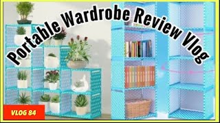 FOLDABLE WARDROBE UNBOXING  | How To Assemble Portable Wardrobe For Cloth step by step