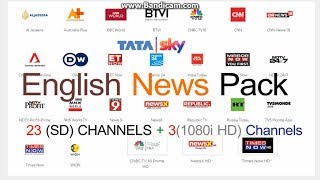 Tata Sky HD English News Channels Pack Review (2018)