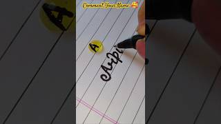 Trying Something NEW🤩💗🥰#letteralovers #art #drawing #diycalligraphy  #viralshort #craft #yt