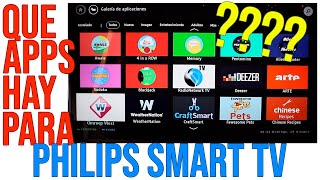 Que Aplicaciones hay para TV Philips?? (NO Android tv) - Spoiler - No hay Flow.