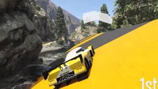 Grand Theft Auto V Online "Stunt-Canyon Crossing" 04:36.278 [720p60]