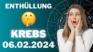 KREBS ♋️😱 DEIN GEHEIMNIS WIRD ENTHÜLLT! 😨 Horoskop - 06.Februar 2024 #krebs #tarot