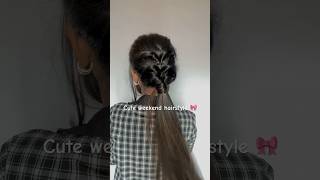 Try this style 🎀 #hairstyletutorial #weekendhairstyle #explore #ytshortsvideo #trendingvideo