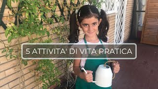 5 Attività di vita pratica Montessori | Pulizie e riordino per bambini