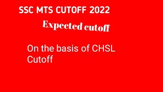 SSC MTS CUTOFF 2022