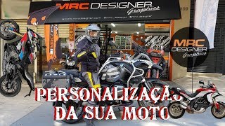 Personalização de Moto com Marcão Rezende da MRC Designer no Estilo Radical PLOTAGEM , COMO ADESIVAR