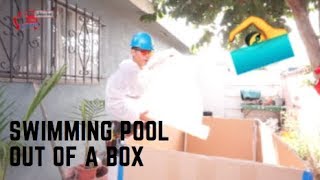 How to make a Cardboard Box Swimming Pool | DIY