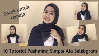 10 Model Pashmina Simple Ala Selebgram