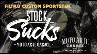 Stock Sucks! Filtro de aire personalizado para Sportster