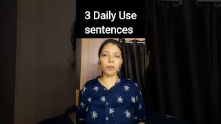 3 Daily Use sentences| Spoken English in Tamil| Spoken English #shorts