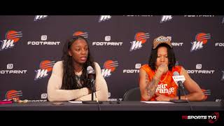 Phoenix Mercury Michaela Onyenwere & Sug Sutton Post Game Interviews Phoenix Mercury, WNBA,