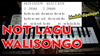 Walisongo - Not Lagu Piano / Pianika untuk Drum Band / Marching Band Mudah Dipelajari