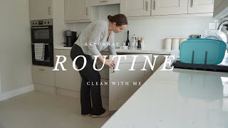 Saturday reset routine | clean with me, laundry room & bathroom reveal