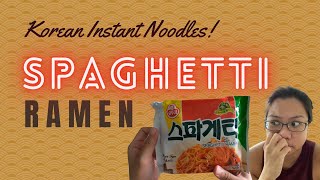 (Part 1 of 4) Korean Instant Noodles | Spaghetti Ramen (Ottogi)