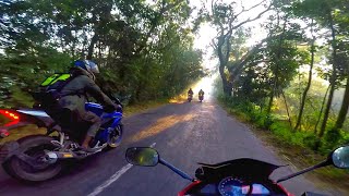 Dhaka to chadpur || cumilla-chadpur vlog || born bikerz group || village ride || winter ride ||