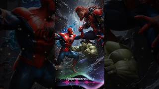 4 best pictures of hulk and spiderman fight #superhero #avengers #marvel #hulk #spiderman