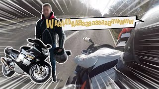 Sa PREMIÈRE FOIS... en moto 🏍️🚀