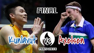 Viktor Axelsen vs Kunlavut Vitidsarn | Final Badminton Olimpiade Paris 2024