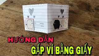 Hướng Dẫn Gấp Cái Ví Bằng Giấy | How To Make A Paper Wallet