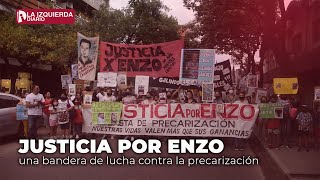 Justicia por Enzo, una bandera de lucha contra la precarización