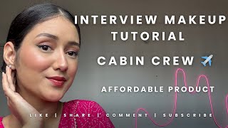 Makeup tutorial for interview | cabincrew