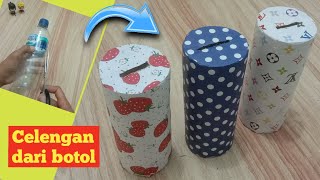 Cara membuat celengan dari botol plastik