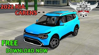 KIA CARENS 2022 FOR BUS SIMULATOR INDONESIA BUSSID FREE DOWNLOAD