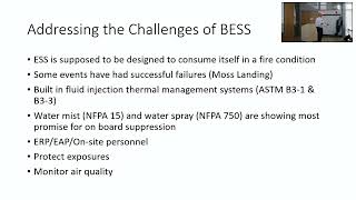 10. Energy Storage Systems: Lt. Chris Towski, Cambridge FD / Fire Prevention Association of Mass.