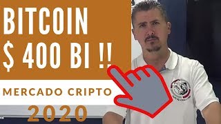 BITCOIN E MERCADO CRIPTO EM 400 BILHÕES DE DÓLARES