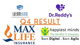 Dr. Reddy vs Latent View vs MFSL vs Happiest minds Q4 Result's #sharemarket #tamilshareanalysis