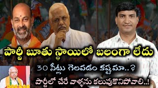 బిజెపి బూతు స్థాయిలో బలంగా లేదు |2023 లో 30 సీట్లతో సరిపెట్టుకోవద్దు-BL సంతోష్ |