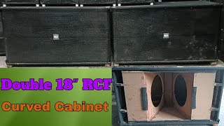 Double 18" RCF Bass Subwoofer Curve Box Cabinet Bengali | New Cabinet Design | Assemble | Sell