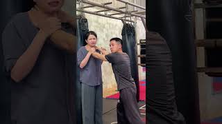 self-defense and being strangled #shorts #vothuat #kungfu #martialarts #trending #defense #defence