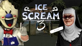 ICE-SCREAM ROD and EVIL NUN unite! Gameplay Ice Scream 3