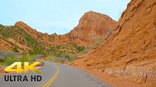 Zion National Park | Kolob Canyons Scenic Driving 4K | Utah