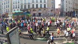 Paris Marathon April 7 - 2013 - Passing St-Paul on rue de Rivoli