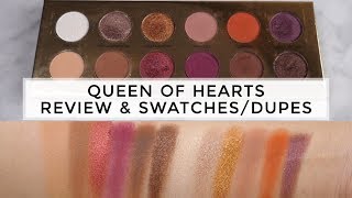 Coloured Raine Queen of Hearts Palette Full Review with Swatches & Dupes