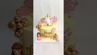 Cute princess themed cake 👸🏼 #shorts #short #shortvideo #shortsfeed #shortsvideo #shortsviral