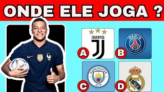 ADIVINHE O TIME DOS JOGADORES ⚽ #quiz #futebol